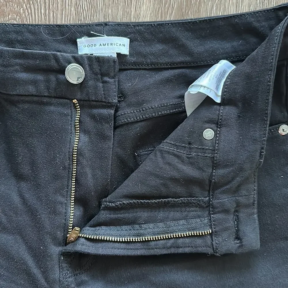 Good American Good Legs Jeans Black Size 10 High Rise Skinny - Picture 4 of 6